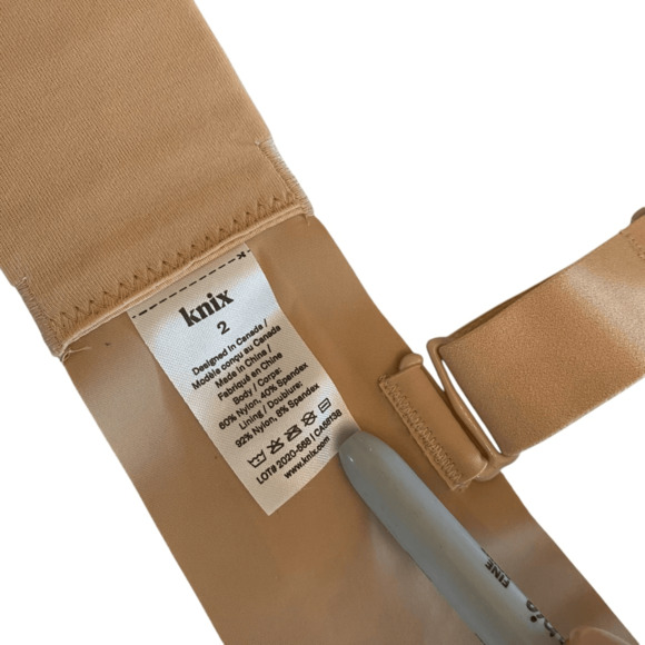 Knix V-Neck Wireless Bra Convertible Straps size 2 Stretch 36A - Picture 3 of 4